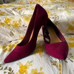 Merona Maroon heels size 8
